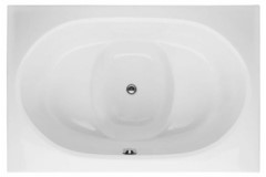 Rectangle Japanese Style Bathtub, Center Drain, 2 Seats