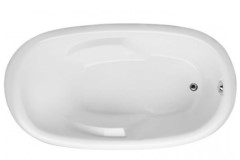 Oval Tub, Armrests, End Drain, Raised Backrest, Rolled Rim