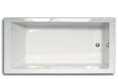 Modern Rectangle Tub, End Drain