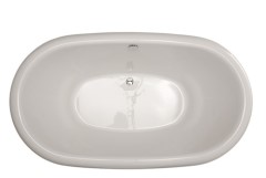 Oval Tub, Center Side Drain, Rolled Rim