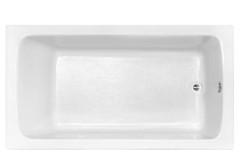 Rectangle Bathtub, End Drain, Rounded Interior Corners