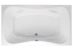 Rectangle Bath, Center Side Drain, Figure 8 Interior, Armrests