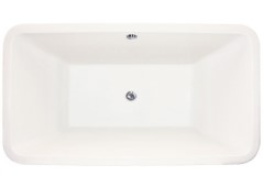 Rectangle Tub with Rounded Corners, Center Drain