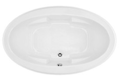 Oval, Center Side Drain,4 Armrests