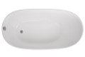 End Drain Freestanding Oval Slipper Tub