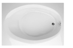 Rectangle Bath, Oval Interior, End Drain