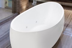 Hydro Systems Picasso Freestanding Tub Modern Double Slipper