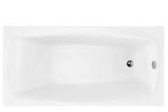 Rectangle Bath, Angled Interior, End Drain