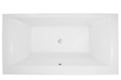 Rectangle Tub, Center Side Drain, Wide Front Rim