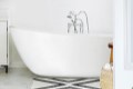 Modern Freestanding Oval Slipper Bath with Rounded Sides