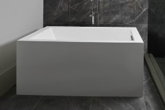 Freestanding Rectangle Bath, Slightly Angled Sides