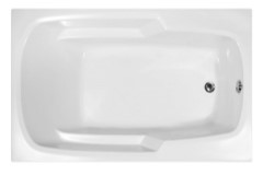 Rectangle Tub with Armrests, End Drain