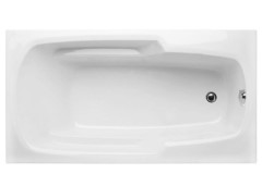 Rectangle Tub with Armrests, End Drain