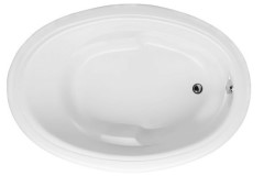 Oval Tub with Armrest, End Drain