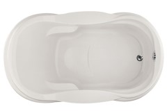 Oval Tub, Armrests, End Drain, Decorative Rim