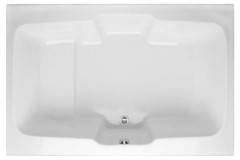 Rectangle Tub, Center Side Drain, Foot Rest