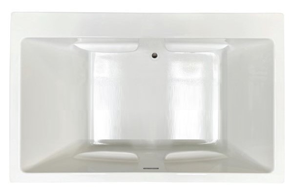 Rectangle Tub, Floating Armrest, Designed for 2