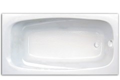 Rectangle Bath with Oval Interior, Arm Rests, End Drain