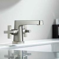 Single Hole Sink Faucet with Cross Handles