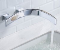 Modern, Curving Sink Spout, Touchless Spout, Chrome