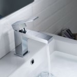 Single Hole Sink Faucet, Square Design