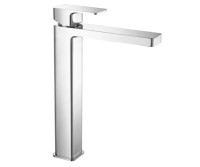 Tall, Square Style Single Hole Faucet with Top Lever Control