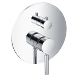 Round Pressure Balance Control with Diverter, Polished Chrome