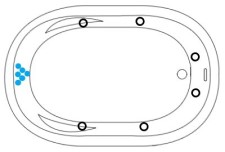 Illustrating 12 Water Jet Locations