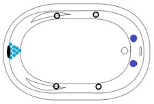 Illustrating 18 Water Jet Locations