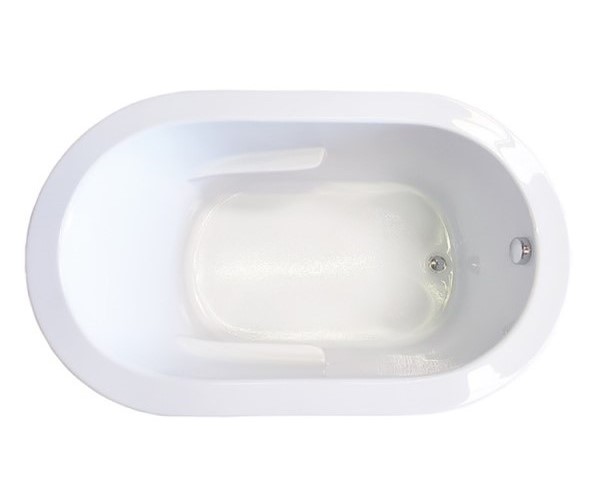 Oval End Drain Bath with Armrests