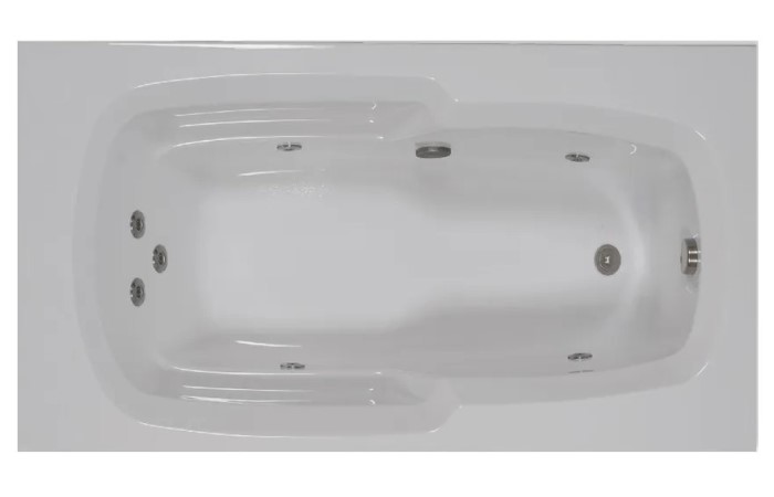 WaterTech 6036 BW Massage Bathtub