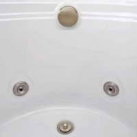 Knob on Drain - tub bottom - lift and turn