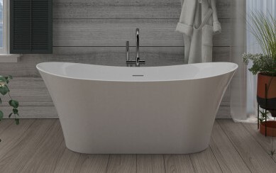 Elio Freestanding Tub with Two Raised Backrests