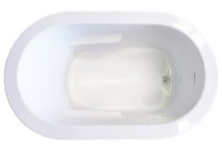 Oval End Drain Tub with Armrests