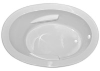 Oval End Drain Tub with Armrests